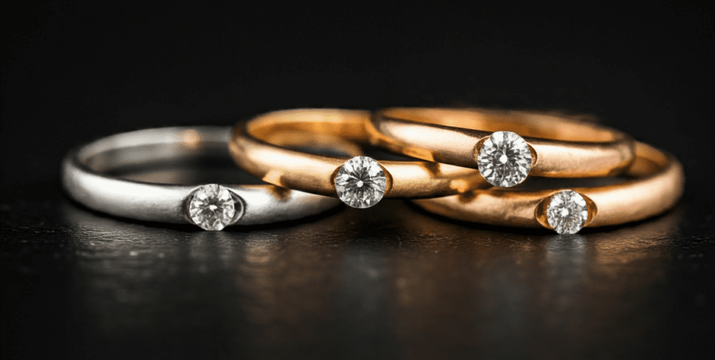 The Differences Between White Gold, Yellow Gold, and Rose Gold