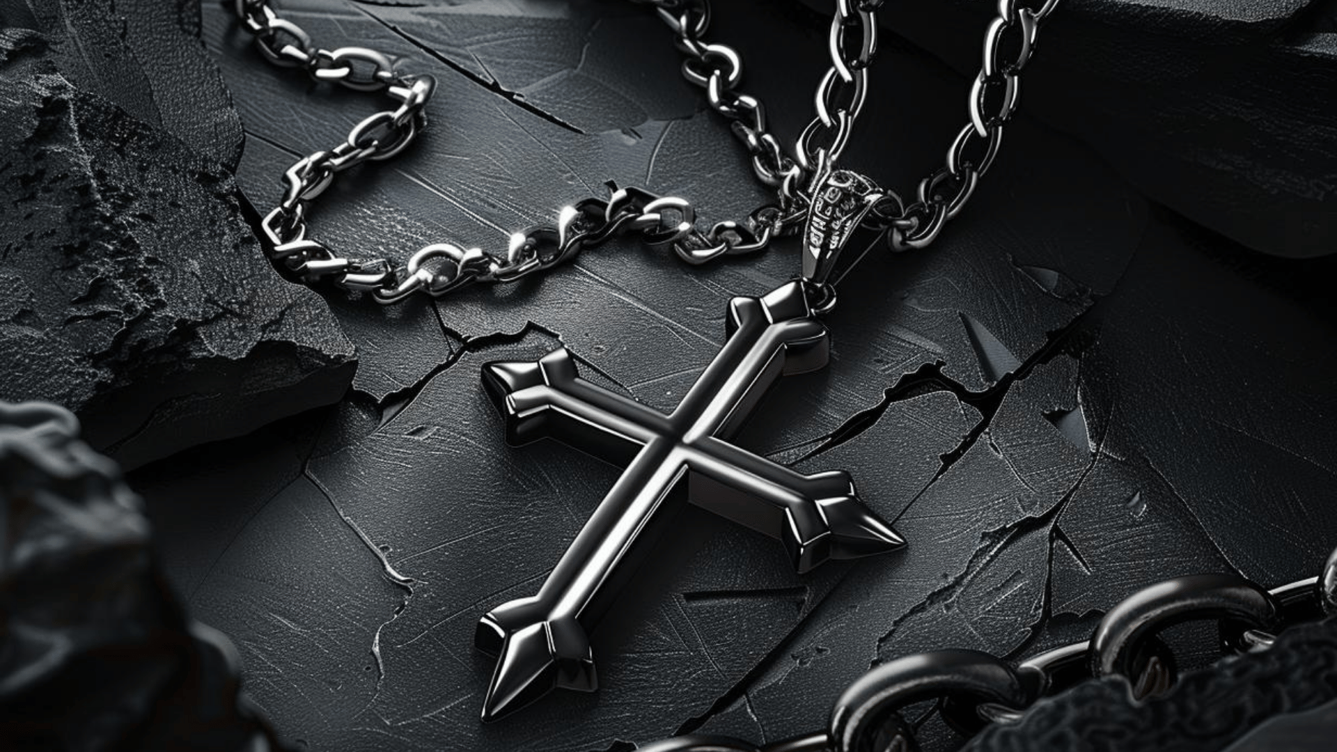 Authentic Chrome Hearts cross pendant compared with a replica by a Houston buyer