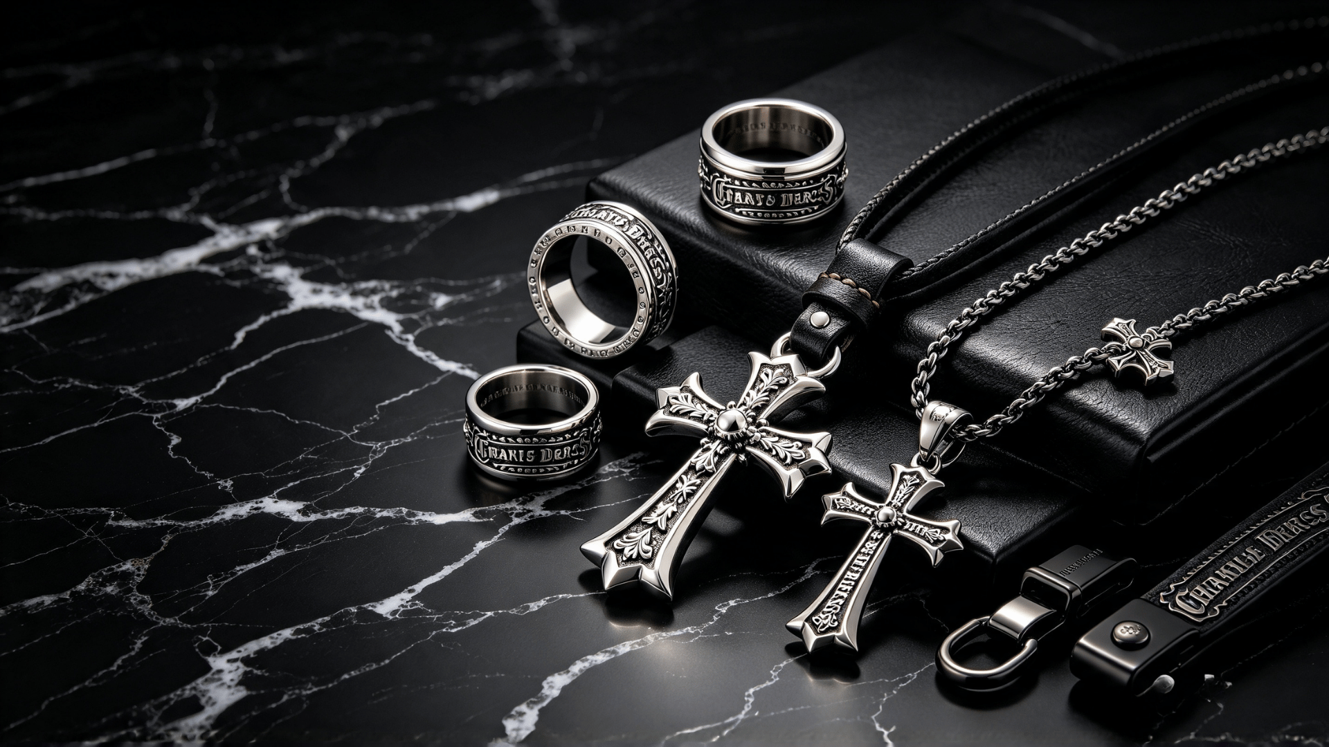 Chrome Hearts buyer in Houston pricing sterling silver and diamond pieces